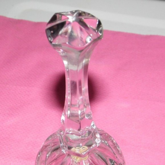 VINTAGE LEAD CRYSTAL ENGRAVED ETCHED BIRD/LEAVES DESIGN CRYSTAL DINGER - Picture 3 of 5